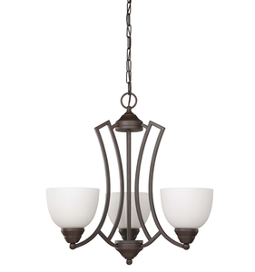 Classic 3-Light Oil-Rubbed Bronze Chandelier